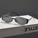 Anti-UV Cat Eye Retro Men's and Women's Brown Sunglasses