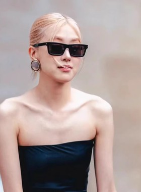 遮阳长方形复古男女米钉太阳镜