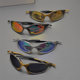 European and American retro punk style colorful riding sunglasses