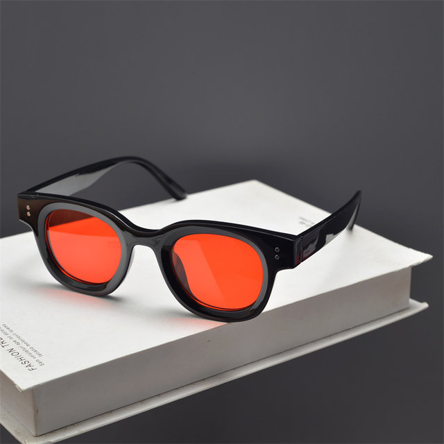 UV proof square retro men and women rice nail sunglasses