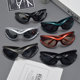 Cycling pilot style retro men and women colorful sunglasses