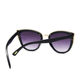 European and American retro trendy women's sunglasses summer personality cat eye sunglasses concave shape round face large frame slimming glasses