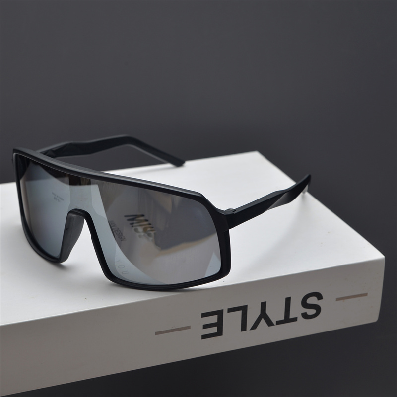 y2k墨镜男女潮户外骑行爬山跑步滑雪眼镜炫彩大框护目防风太阳镜 - 图2