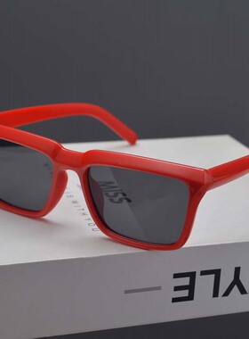 欧美复古朋克风机械感小方框太阳眼镜潮男驾驶骑行户外运动墨镜女