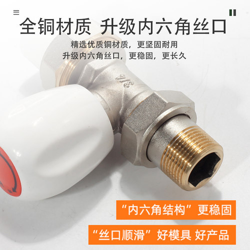 天一金牛 PPR温控阀 散热器暖气片阀门 暖气片角阀 PPR控温阀门 - 图0