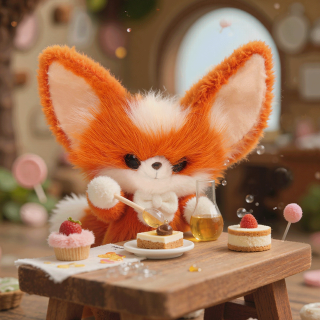 Fire Rabbit Vitality Doll Fox Plush Toy Doll Cute Doll ຂອງຂວັນວັນເກີດສໍາລັບແຟນແລະເດັກນ້ອຍ