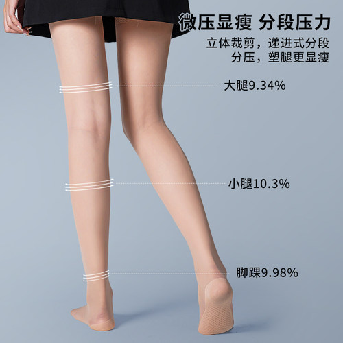 梦韵丝袜女超薄款隐形连裤袜防勾丝春秋蝴蝶裆夏季光腿神器肉色袜 - 图2
