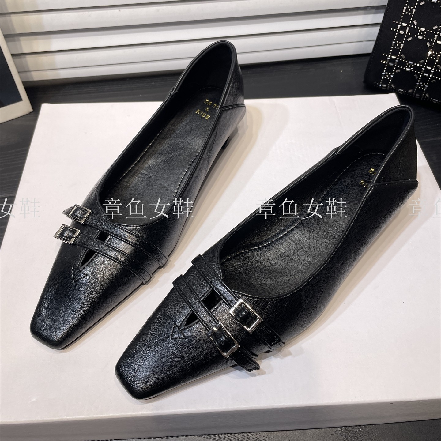 皮带扣粗跟通勤猫跟鞋2026春夏季法式新款小方头浅口玛丽珍单鞋女,淘宝优惠券,粉丝福利购,淘宝优惠卷