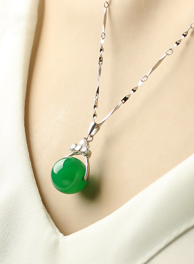 水晶红玛瑙转运珠女款锁骨链玉髓