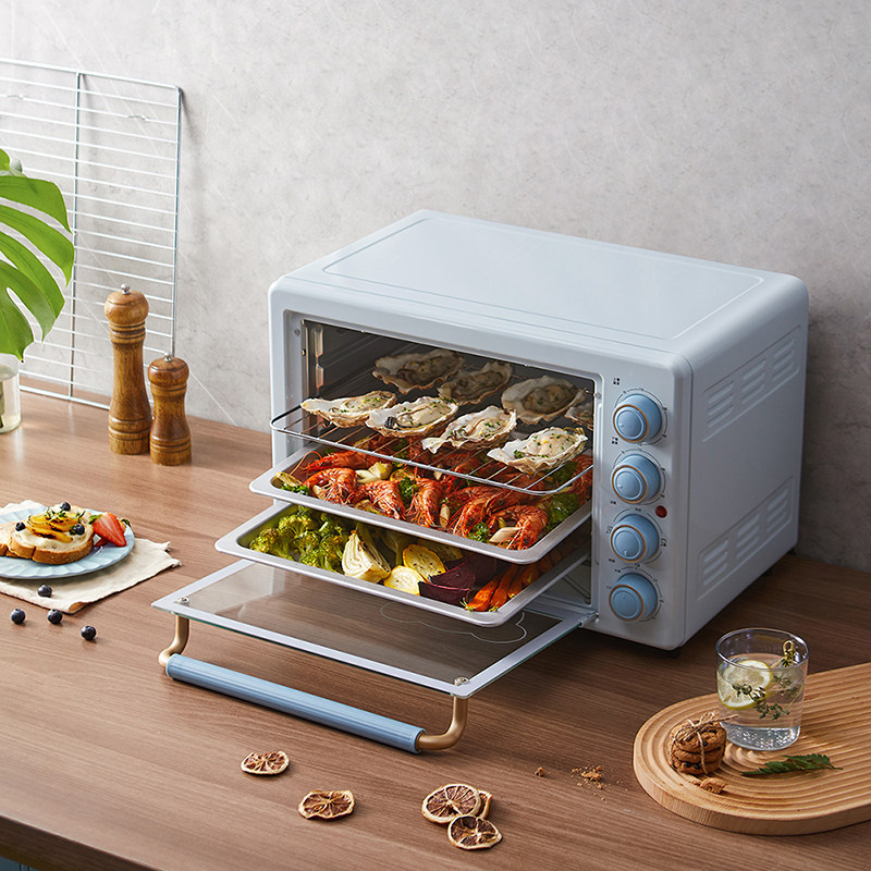 小熊家用烘焙小型多功能35l电烤箱 小熊厨房电器电烤箱