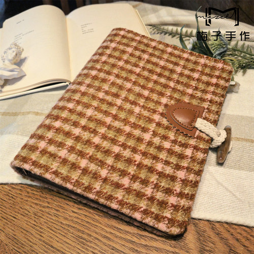 毛呢活页A5手帐合集丨文艺复古商务风 可拆卸日记笔记本卡册收纳 - 图1