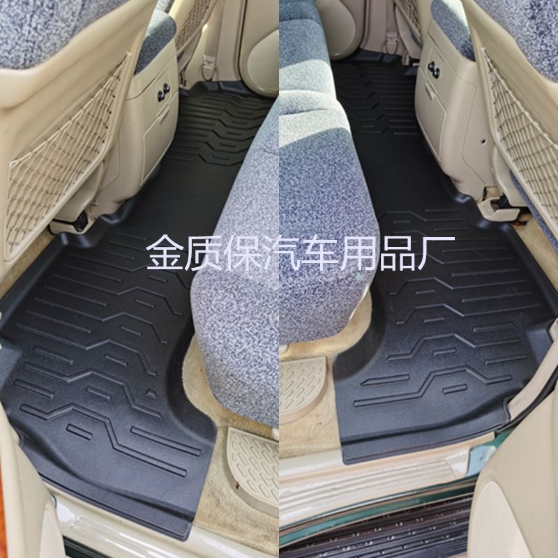 适用于丰田LC100 TPE脚垫LX470脚垫陆巡LC100米色TPE橡胶汽车脚垫-图1