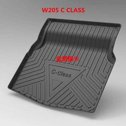 适用于右舵右驾RHD奔驰BENZ W205脚垫C63C200专用TPE橡胶右舵脚垫 - 图0