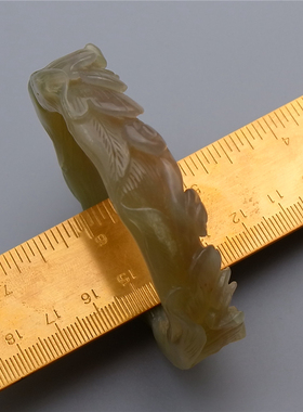 0187天然新疆和田玉籽料手镯