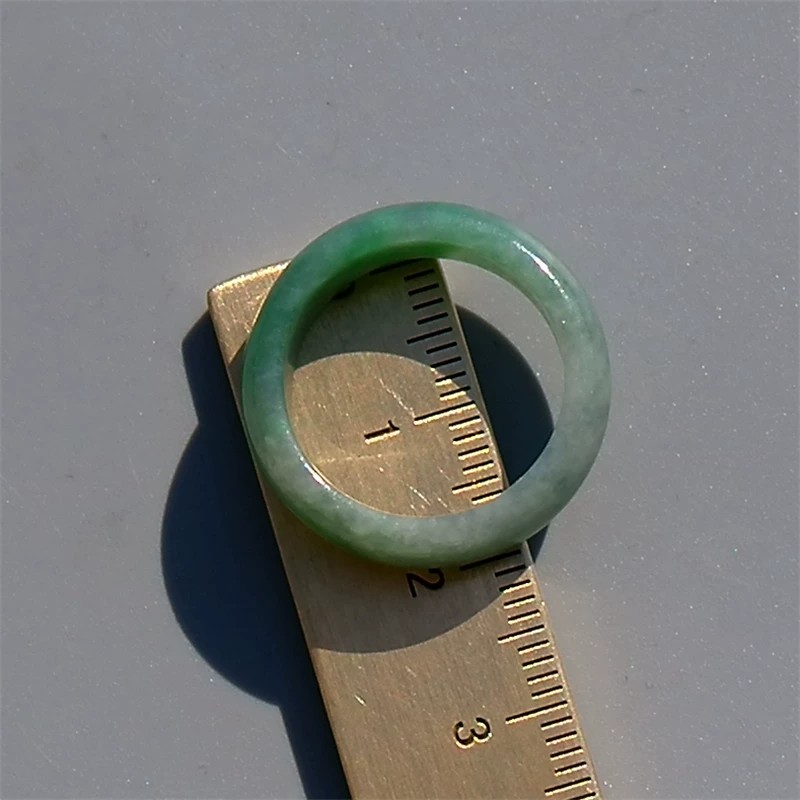 Natural Grade A Burmese Laokeng Jadeite Ring Ring 15