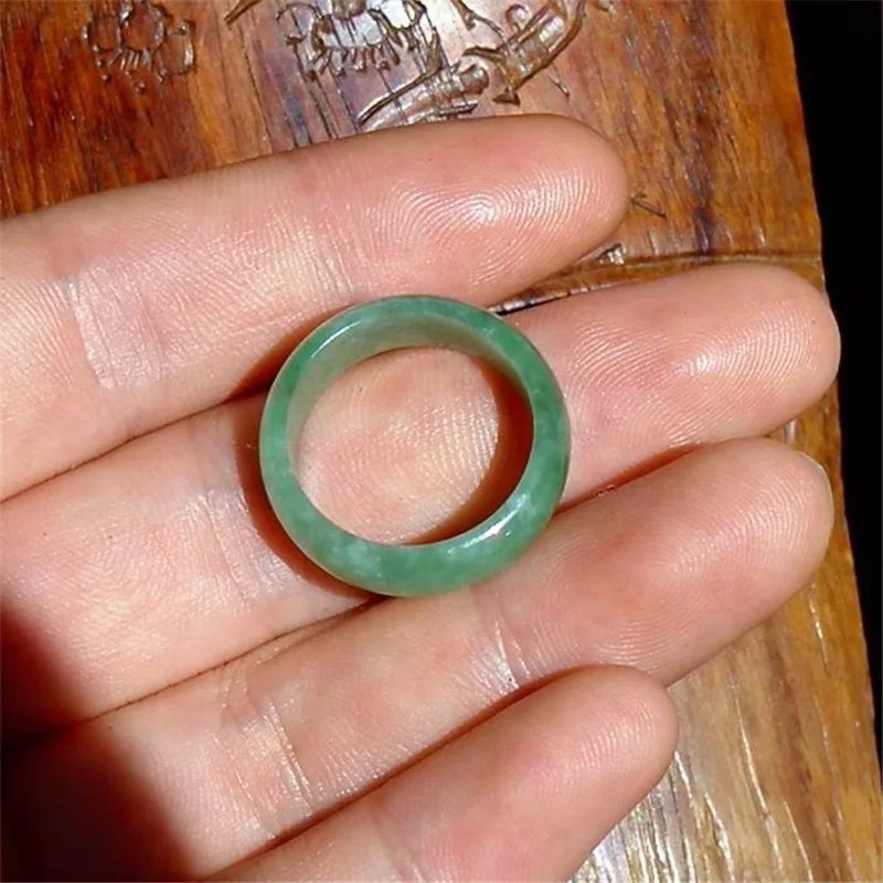 Natural Grade A Burmese Laokeng Jadeite Ring Ring 17