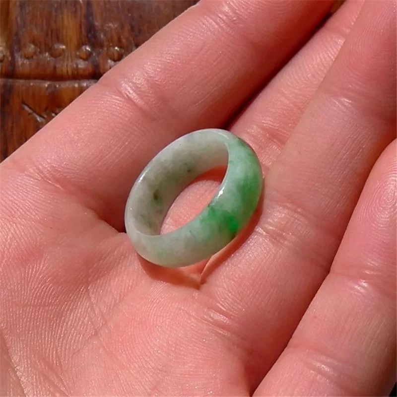 Natural Grade A Burmese Laokeng Jadeite Ring Ring 17