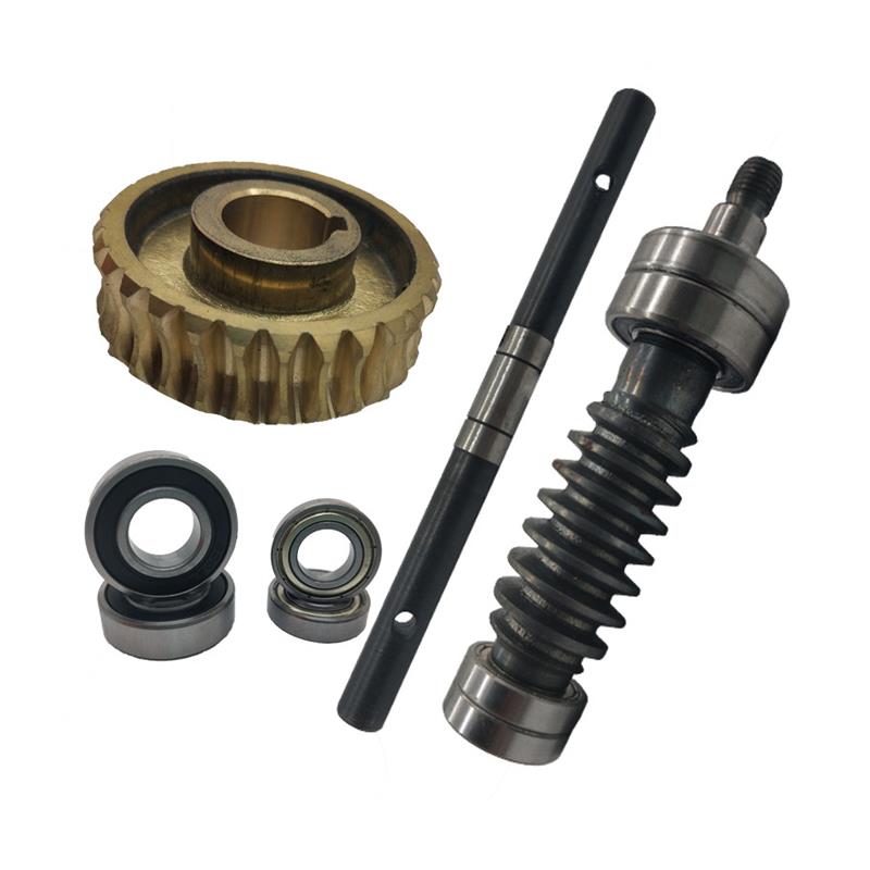 割草机微耕松土除草开沟轮附件齿轮传动总成铜涡轮套管轴承蜗杆 - 图3