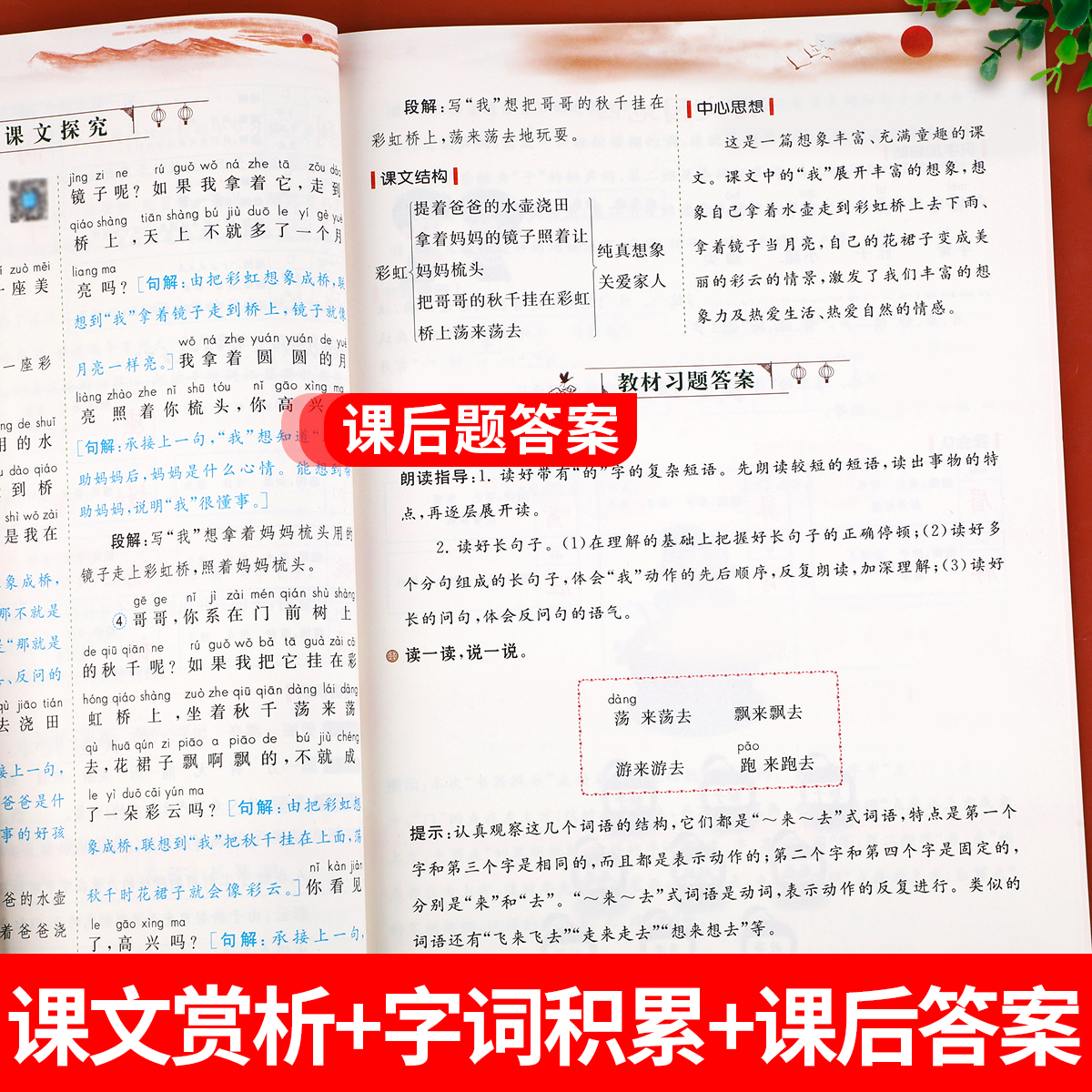 一年级下册语文数学教材讲解人教版课本 1年级下语数课堂笔记教材书全解学霸笔记部编版知识手册大全预习复习教科书 - 图2