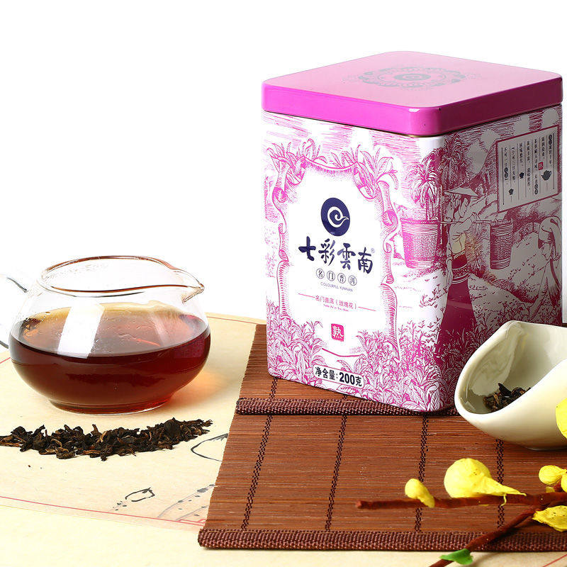 七彩云南普洱茶 名门普洱玫瑰 普洱茶熟茶散茶200g官方正品普洱,淘宝优惠券,粉丝福利购,淘宝优惠卷