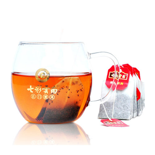 七彩云南普洱茶醇香普洱茶袋泡茶2g*50袋共100g醇香浓郁普洱熟茶 - 图1