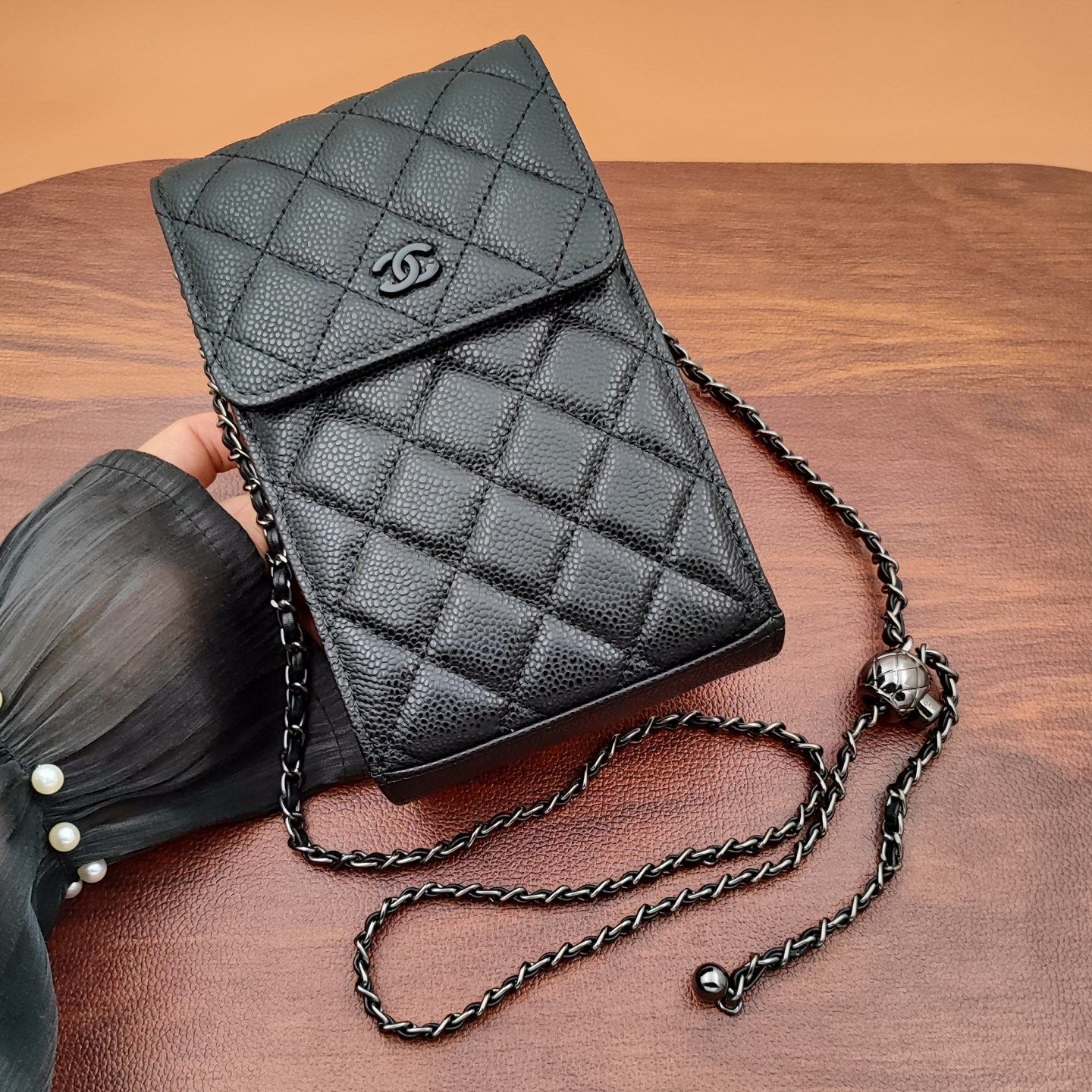 鱼子酱手机包小斜挎包女2025新款真皮小背包香奶链条包高级感轻便,淘宝优惠券,粉丝福利购,淘宝优惠卷