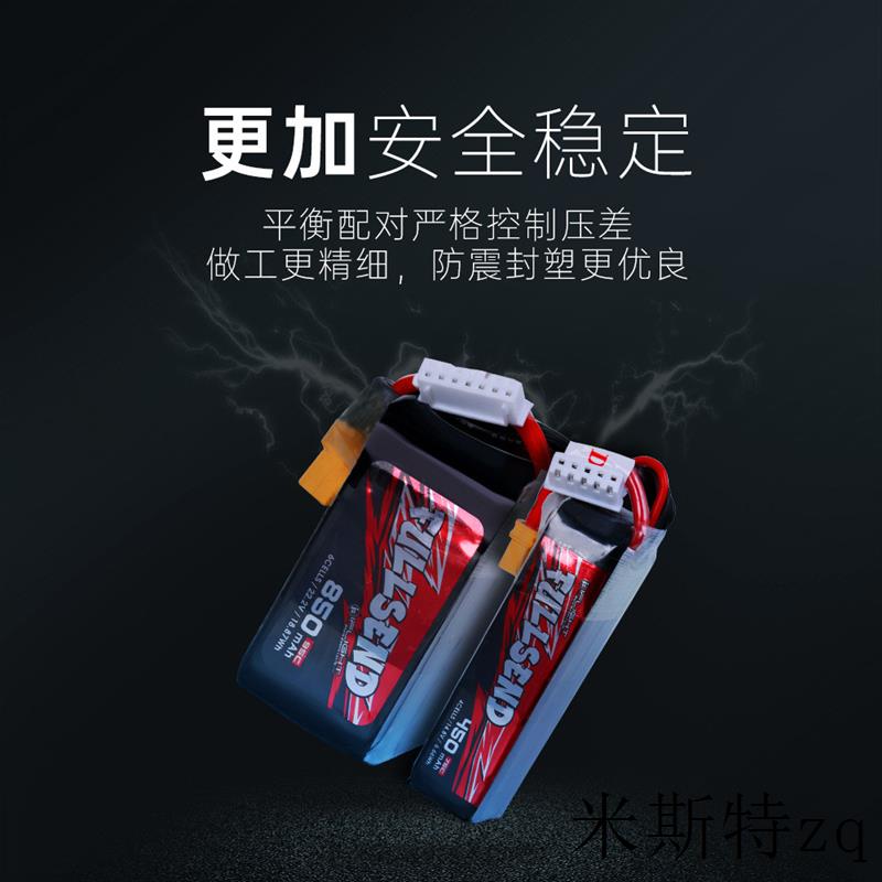 翼飞 Fullsend 4S 650mAh 95C室内航模 FPV穿越机锂电池-图0