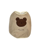 Утепленная утепленная толстовка, милый жилет, осенний сезон, с медвежатами