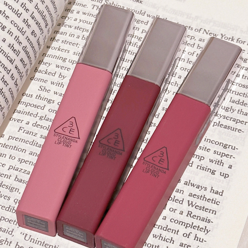 韩国3CE云朵唇釉新色号哑光丝DEVOTEE黑巧NODDING奶油蔷薇CERISE - 图2