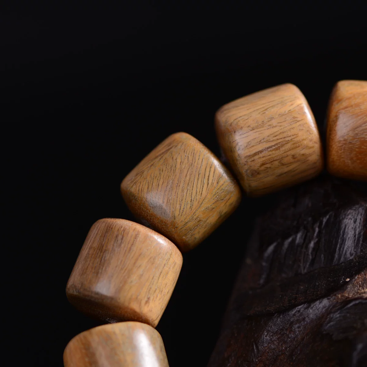 Браслет с зеленым sandalwood (сандаловым деревом), четки с круглыми бусинами для мужчин и женщин, 15 мм