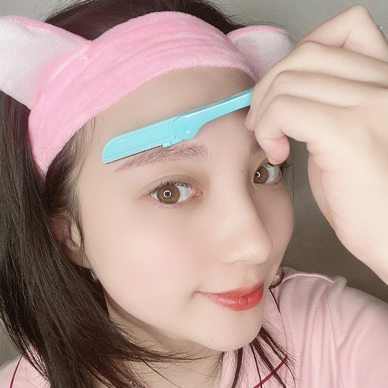 3把装折叠式修眉刀安全型初学者 资葆化妆品化妆/美容工具