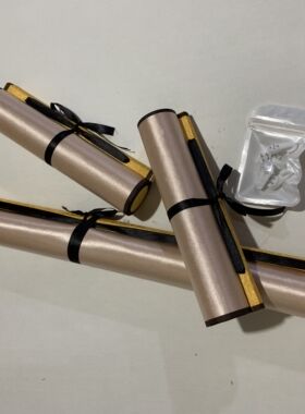 中堂画系列福禄寿三星高照丝绸卷轴画拼套中堂客厅装饰画福气挂画