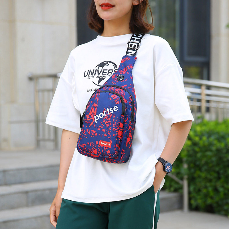 Fashionable chest bag, sports chest crossbody bag, fashionable trendy personality shoulder bag, trendy temperament, casual cycling backpack