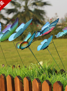 12只套装立体仿真插杆园艺装饰品