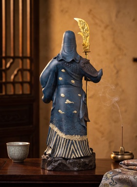 关公武圣立刀忠义关二爷神像