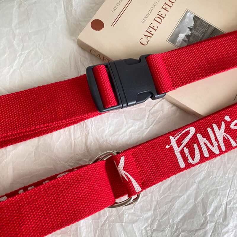 红色本命年女士腰带氛围感个性简约牛仔裤带圣诞百搭配裙子皮带潮