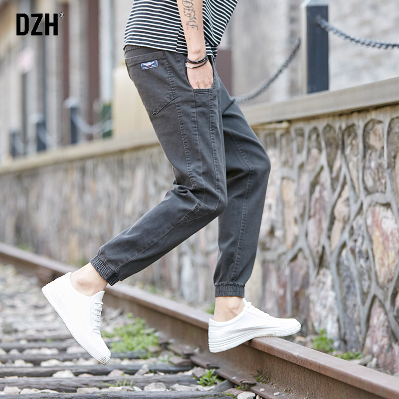 男士2020秋季潮牌韩版潮流休闲裤 dzh牛仔裤