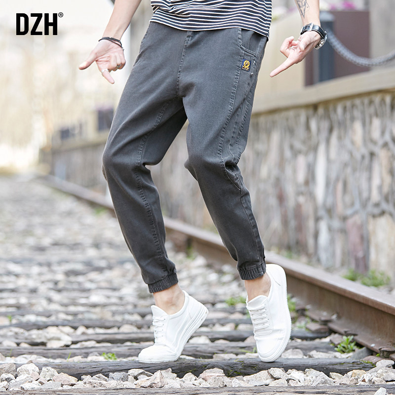 男士2020秋季潮牌韩版潮流休闲裤 dzh牛仔裤