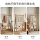 Household solid wood coat rack, load-bearing, stable and easy to store