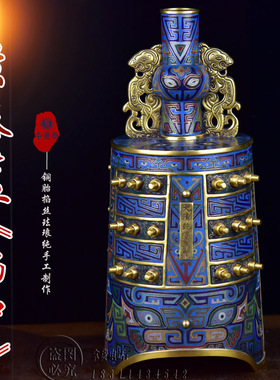 清代景泰蓝鎏金编钟纯手工制作