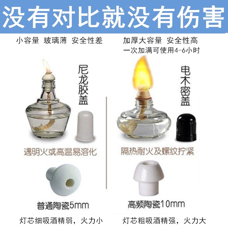 玻璃酒精灯酒精灯煮茶酒精灯实验仪器酒精灯煮咖啡家用酒精炉内胆 - 图2