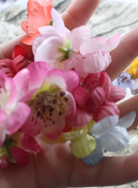 新款小桃花假花头手工制作