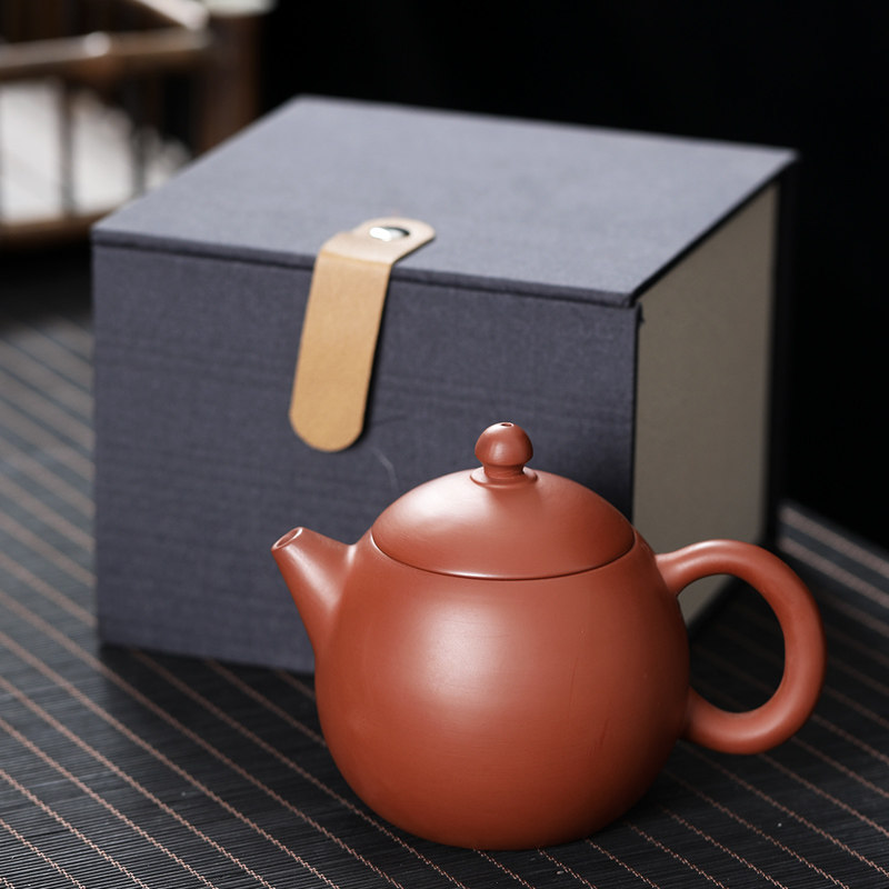 宜兴紫砂茶壶原矿大红袍龙蛋壶纯C手工泡茶壶中式送礼高档礼盒单,淘宝优惠券,粉丝福利购,淘宝优惠卷