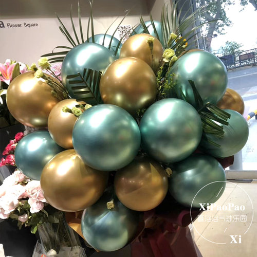 帅安5寸10寸12寸金属铬色网红生日婚礼气球人派对婚房装饰布置球 - 图1