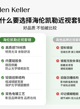 海伦凯勒新款折叠套镜近视太阳镜