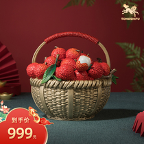 Copper Master brass pendulum piece < Dividend > Living room desktop Xuanguan Office Fruit Lai Chi Qiao relocating home Decorative Goods