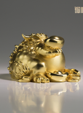铜师傅《吉祥金蟾》客厅摆件