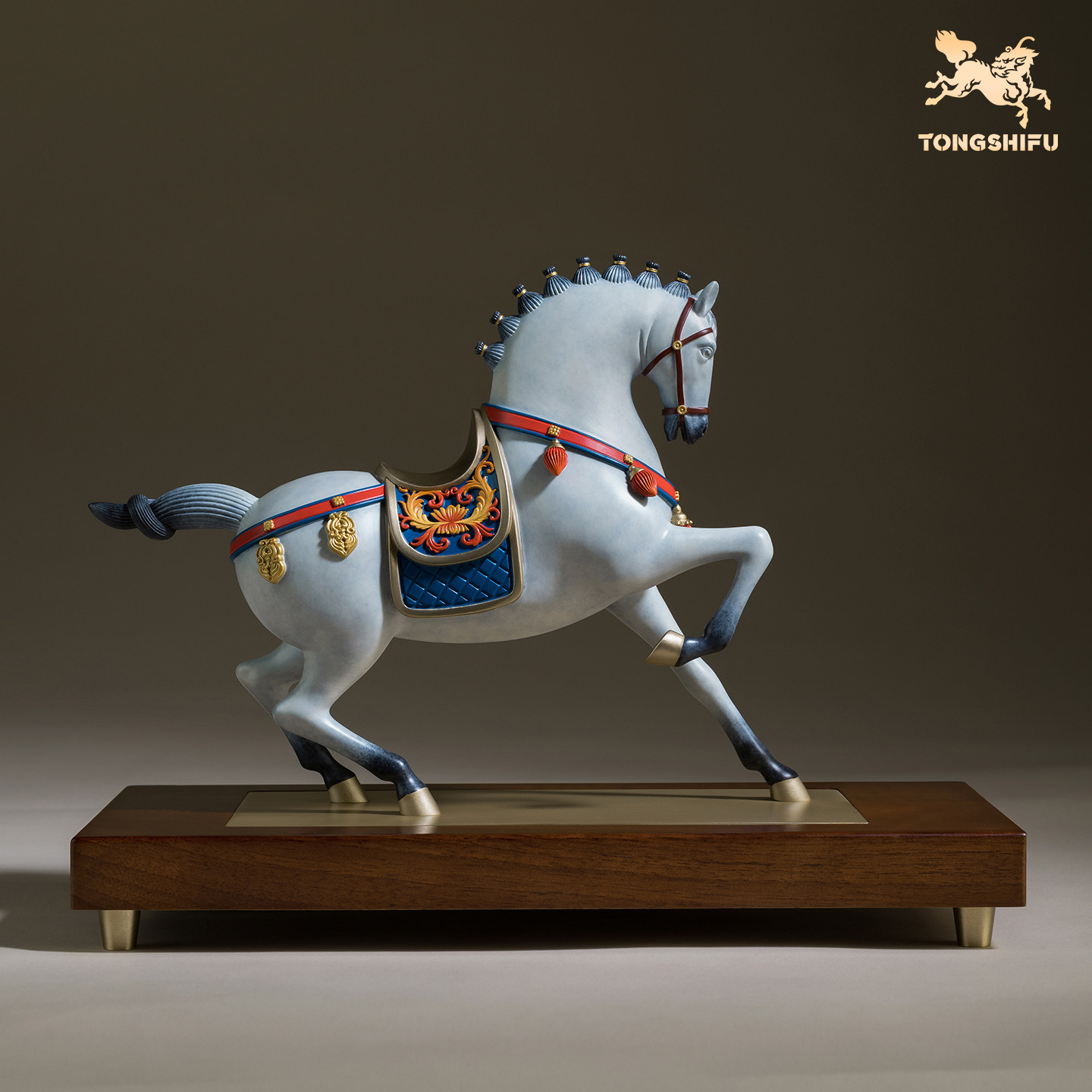 铜师傅《富贵马》客厅桌面铜马摆件 家居装饰工艺品 开业乔迁摆件,淘宝优惠券,粉丝福利购,淘宝优惠卷