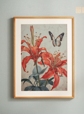 铜师傅铜雕画《蝶恋花》