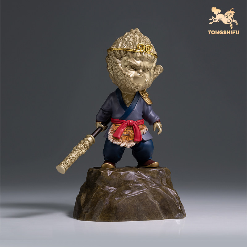 铜师傅《悟空之盖世英雄(萌版)》桌面齐天大圣铜摆件 家居工艺品,淘宝优惠券,粉丝福利购,淘宝优惠卷